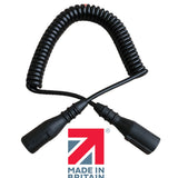4m 24V 7-Pin N-Type Coiled Trailer Cable