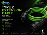 EV tethered charging lead in use