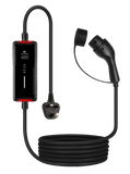 Type 2 to 3-pin EV charging cable, 13A portable granny charger with UK plug