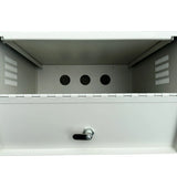 Lockable CCTV DVR/NVR Recorder Security Box - Steel Cabinet 38x38x15cm (2 Keys)