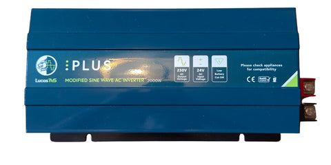 Lucas TVS 2000W 24V to 230V Power Inverter - Modified Sine Wave car