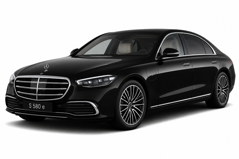 Mercedes-Benz S 580 e EV charging cable