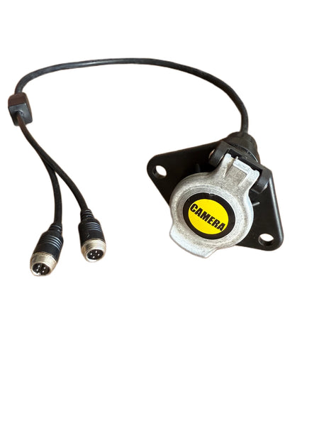 Twin Camera 24N Trailer Socket 12V/24V – Fits Trailers & Tractor Units (HGV)